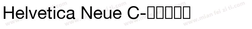 Helvetica Neue C字体转换